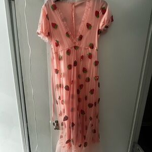 Pink Strawberry Dress